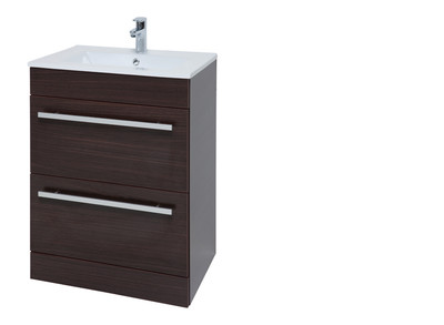 Purity 600mm Basin and Floor Standing Cabinet Chestnut CB-KL