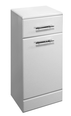 Impakt High Gloss White Floor Standing Laundry Unit