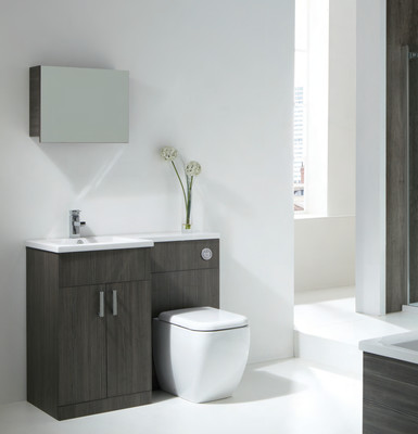 L shaped Fusion Basin &amp; Cabinet, BTW unit &amp; pan