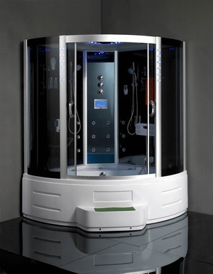 Luxury Steam Shower-Whirlpool Bath with 7&quot; TV/FM Unit CB-HX