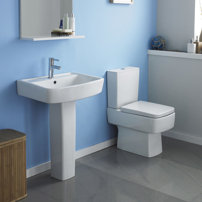 Premier Bliss Bathroom Suite -  Toilet &amp; Basin