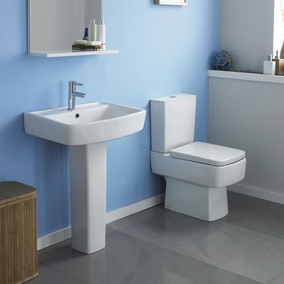 Premier Bliss Bathroom Suite -  Toilet &amp; Basin