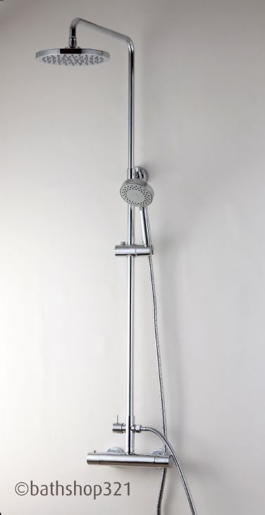 Round Dual Thermostatic Shower Kit CB-AC