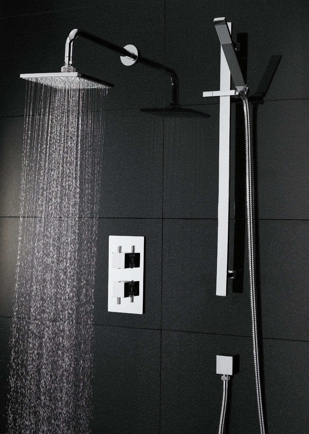 Set Square Thermostatic Shower - Option 1 CB-AC