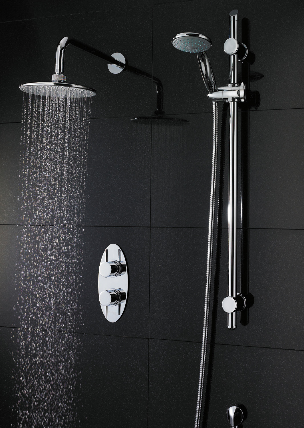 Quartz Thermostatic Shower Valve - Option 1    CB-AC