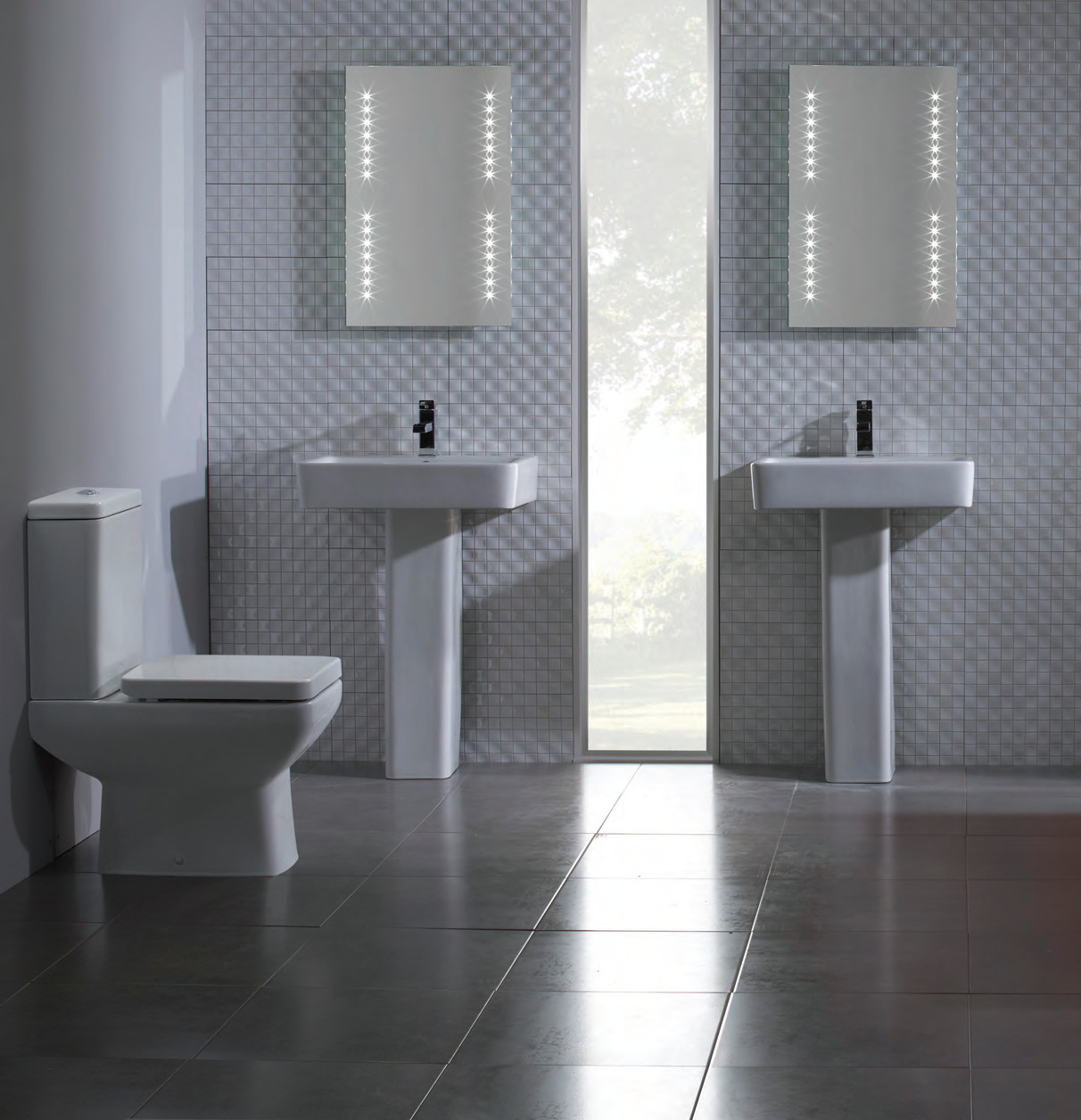 Tavistock Q60 600 Short Projection Toilet &amp; Basin CB-Pure