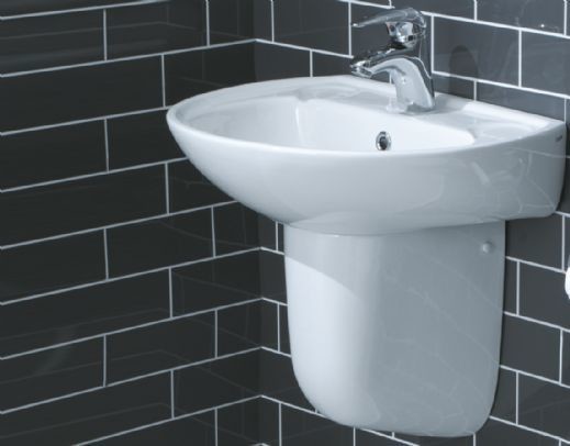 Senator Semi Pedestal Basin 500mm