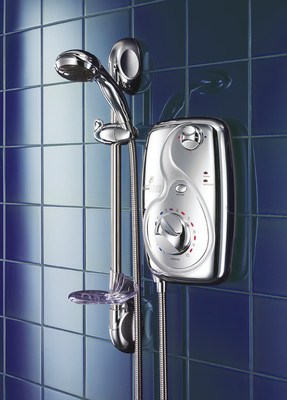 Galaxy Aqua 3500 10.5kW Electric Shower in an all Chrome Finish CB-AC