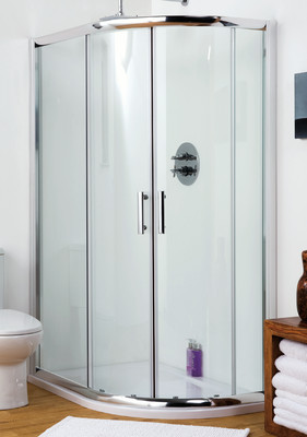 Quadrant Shower Enclosure and Tray 1200 x 900 Offset