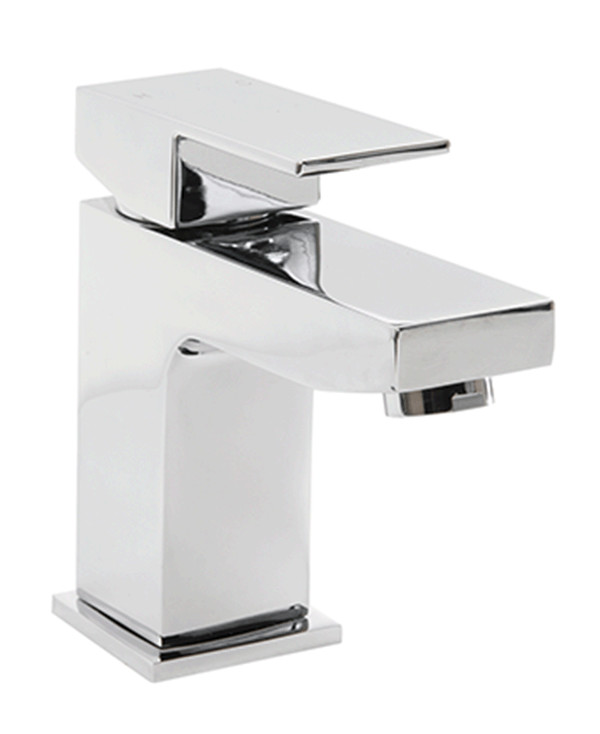 Cassellie Form Mono Basin Mixer Tap with Push Waste