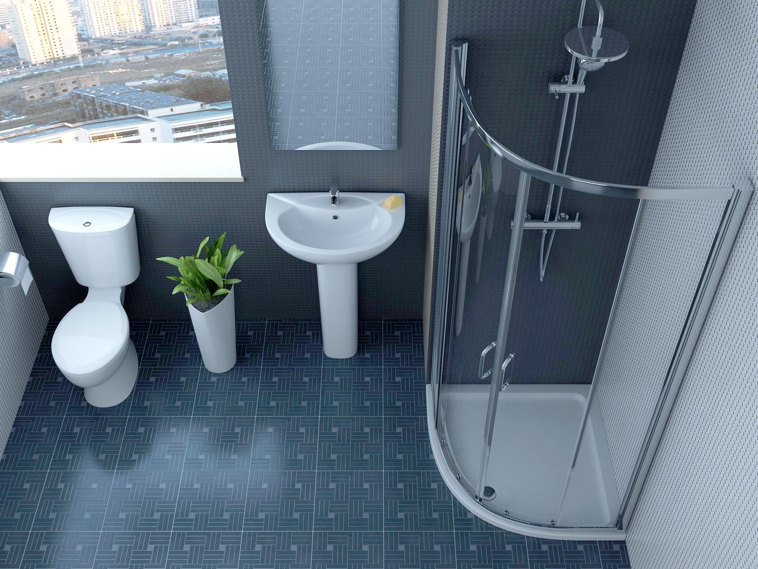 WC/Basin/Shower Suite CB-SY