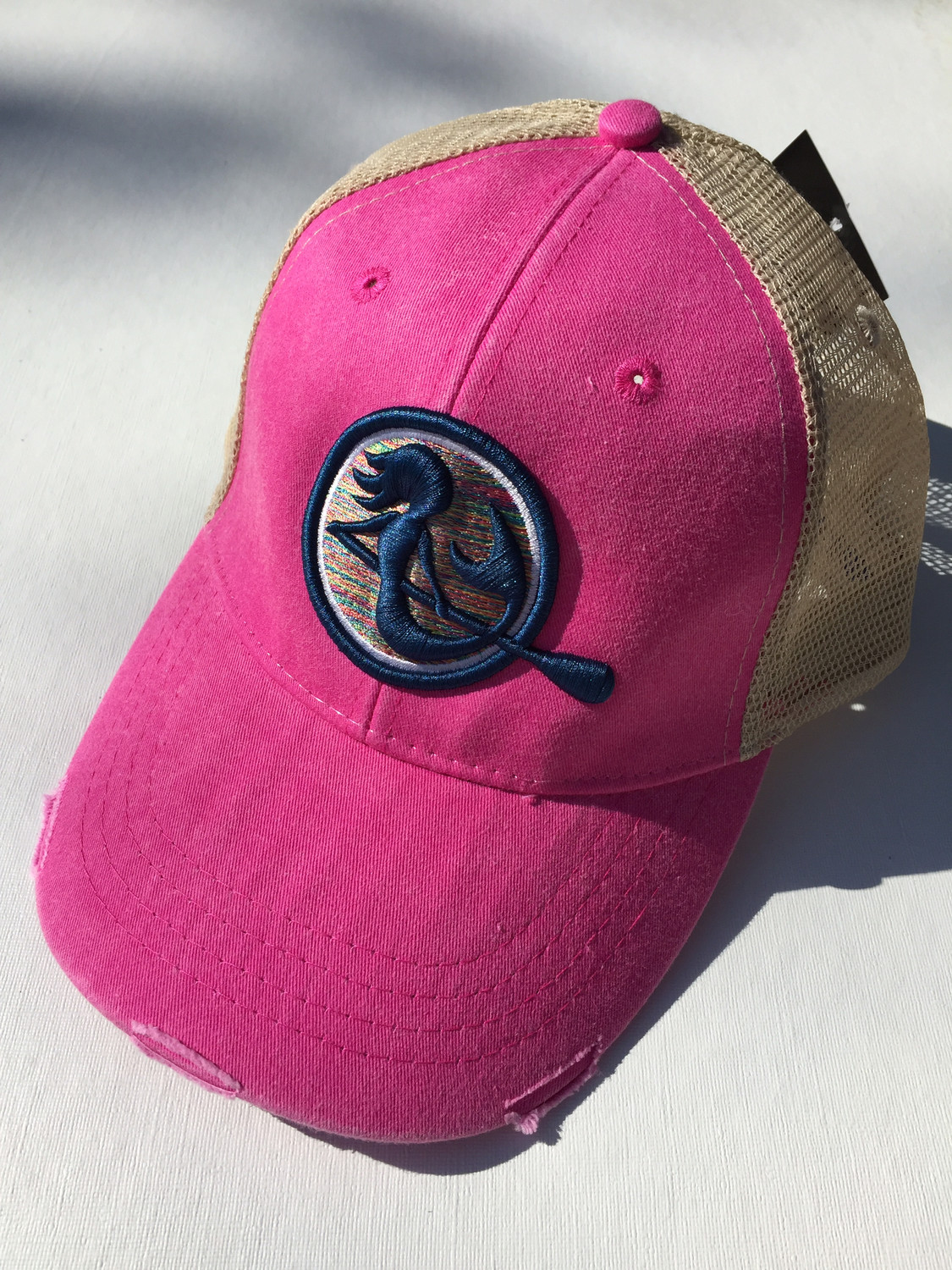 SUP Mermaid - Hot Pink &amp; Tan SnapBack