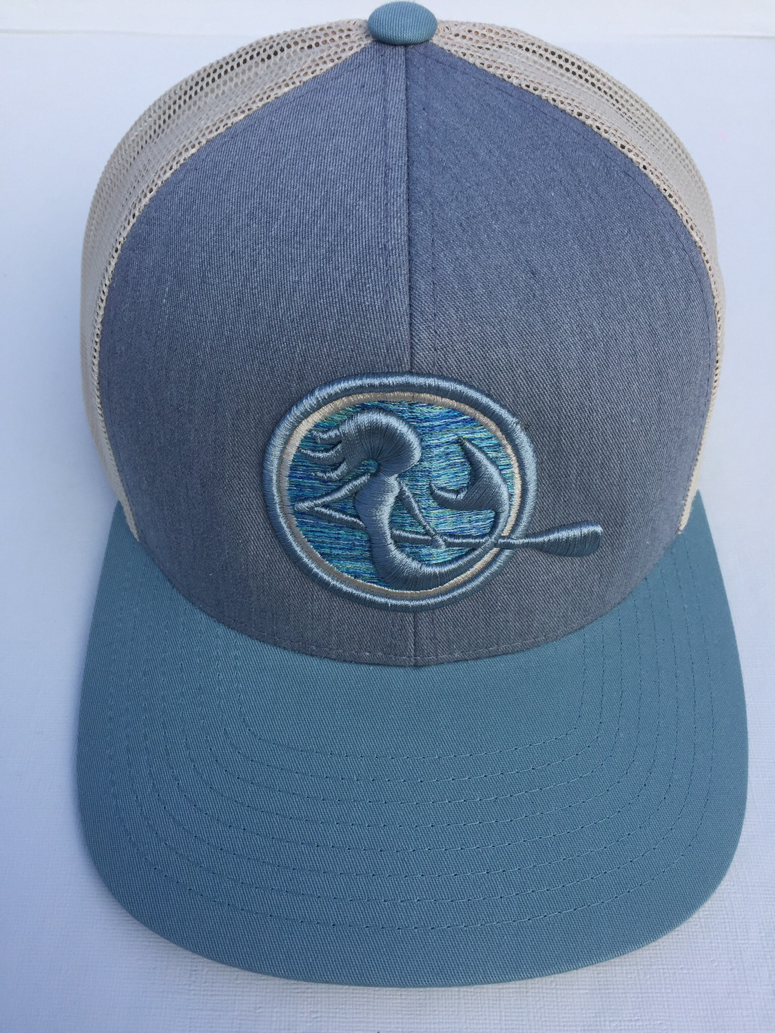 SUP Mermaid™️ Heather Grey &amp; Smoke Blue Snapback 