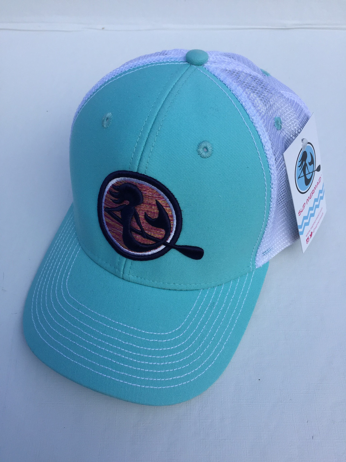 SUP Mermaid™️ Surf &amp; White Snapback