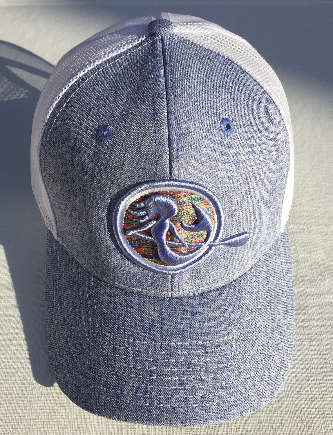 SUP Mermaid™️ Light Blue &amp; White Snapback