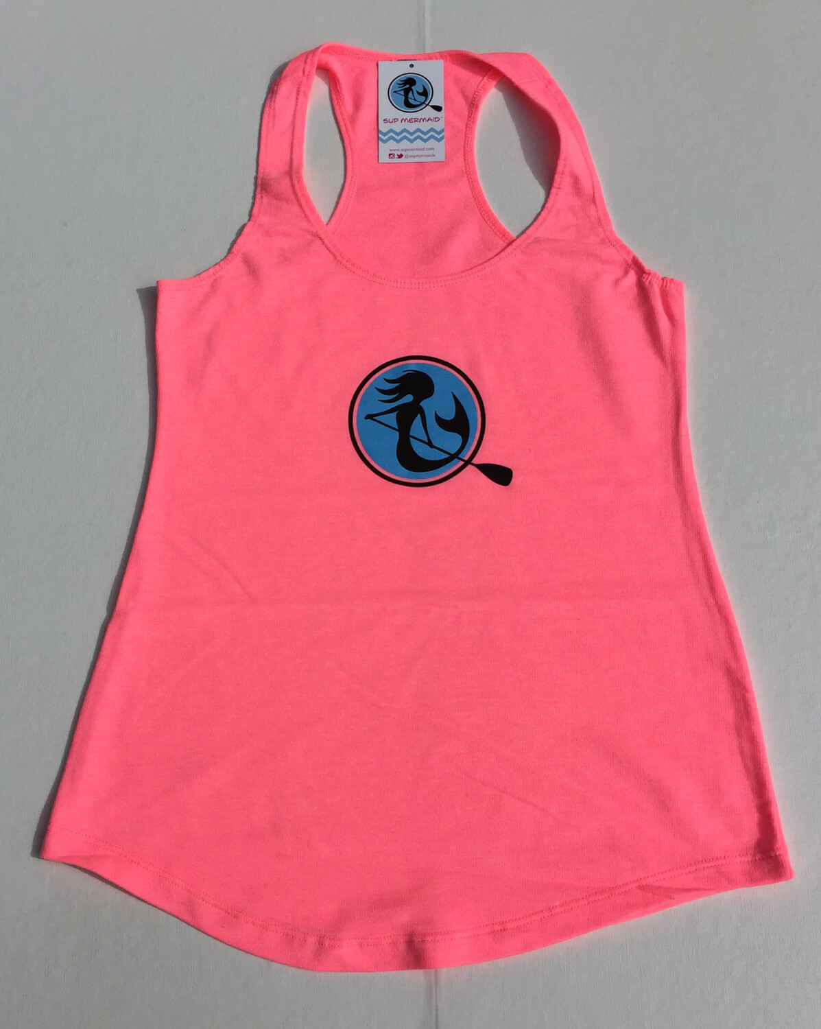 SUP Mermaid™ Neon Heather Pink Tank Top