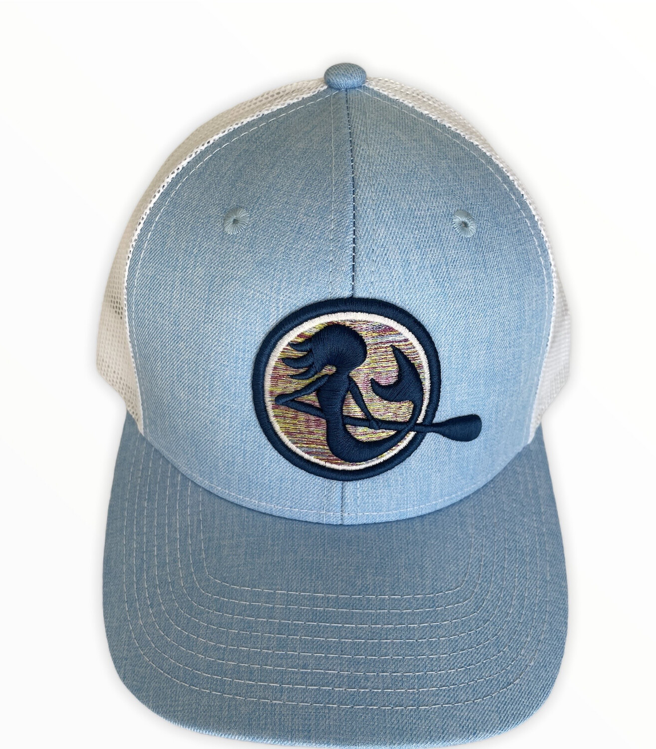 SUP Mermaid™️ Light Blue &amp; White Snapback