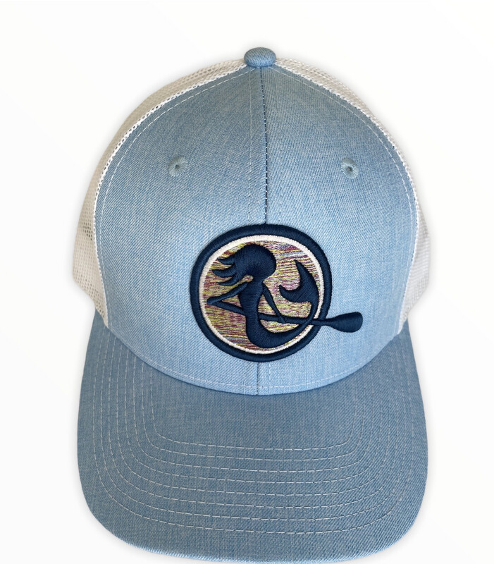 SUP Mermaid™️ Light Blue &amp; White Snapback