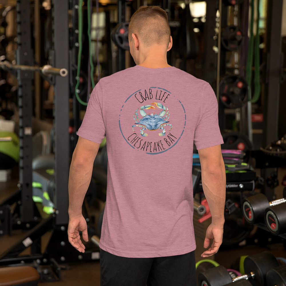 Crab Life Unisex t-shirt, Color: Heather Orchid, Size: S