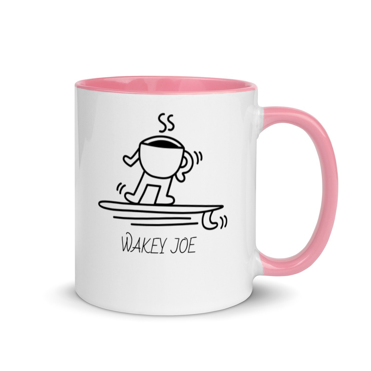 Wakey Joe Mug with Color Inside