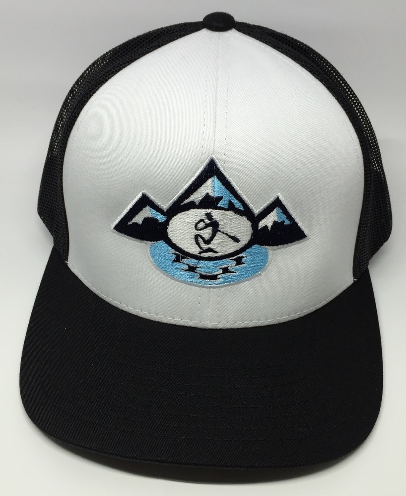 SUP LIFE® - Whitewater Black &amp; White Embroidered Snapback