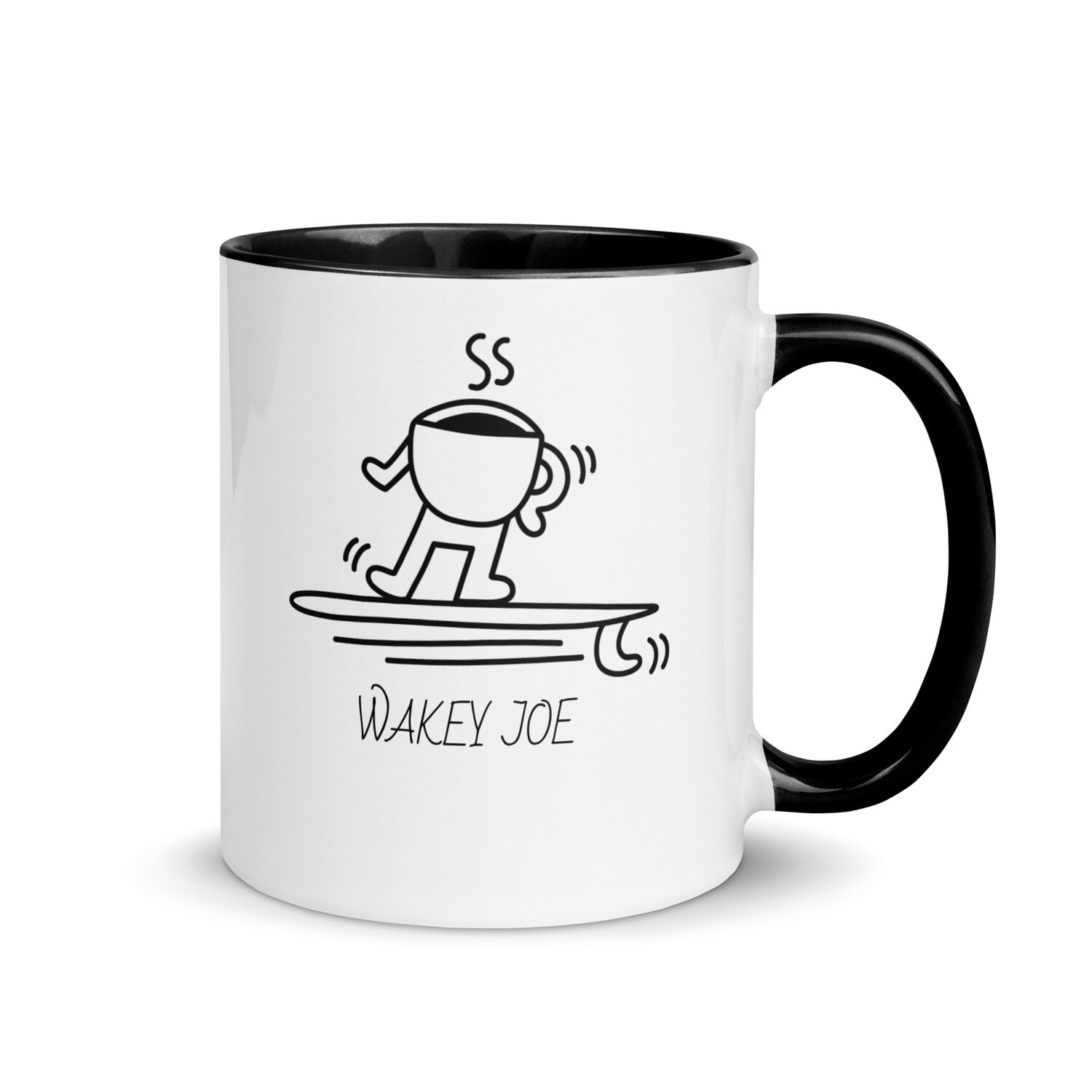 Wakey Joe Mug with Color Inside