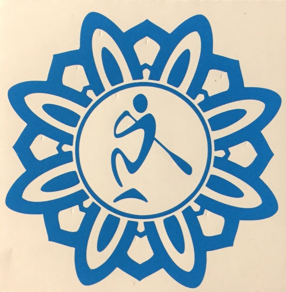 SUP LIFE® Lotus Decals (Choose Color), Color: Ocean Blue