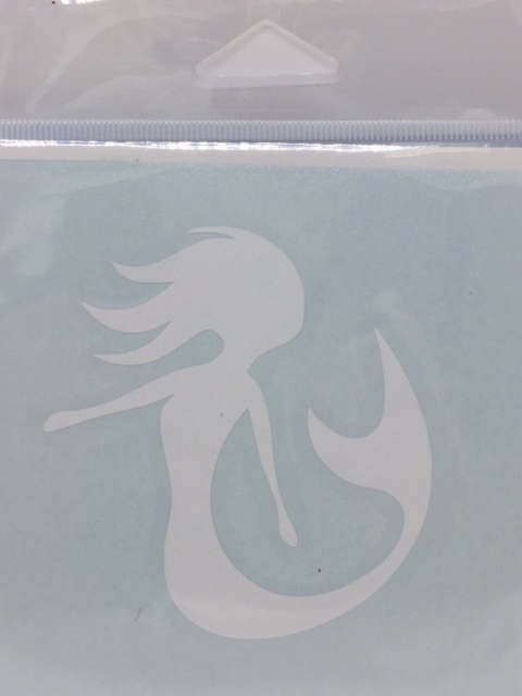 Mermaid Minded™ White Decal
