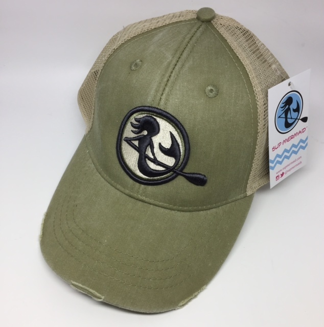SUP Mermaid™ Cactus Navy &amp; Tan SnapBack