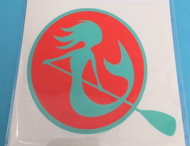 SUP Mermaid™ Turquoise &amp; Neon Red