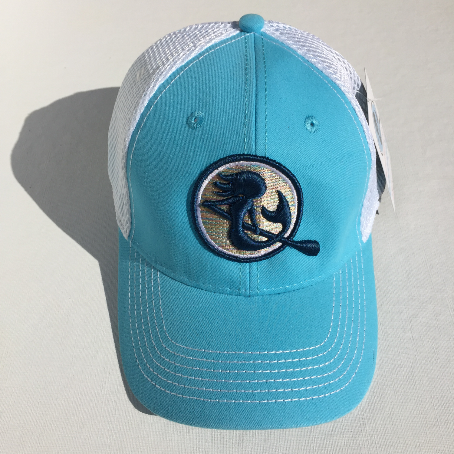 SUP Mermaid™ Ocean Blue &amp; White Snapback