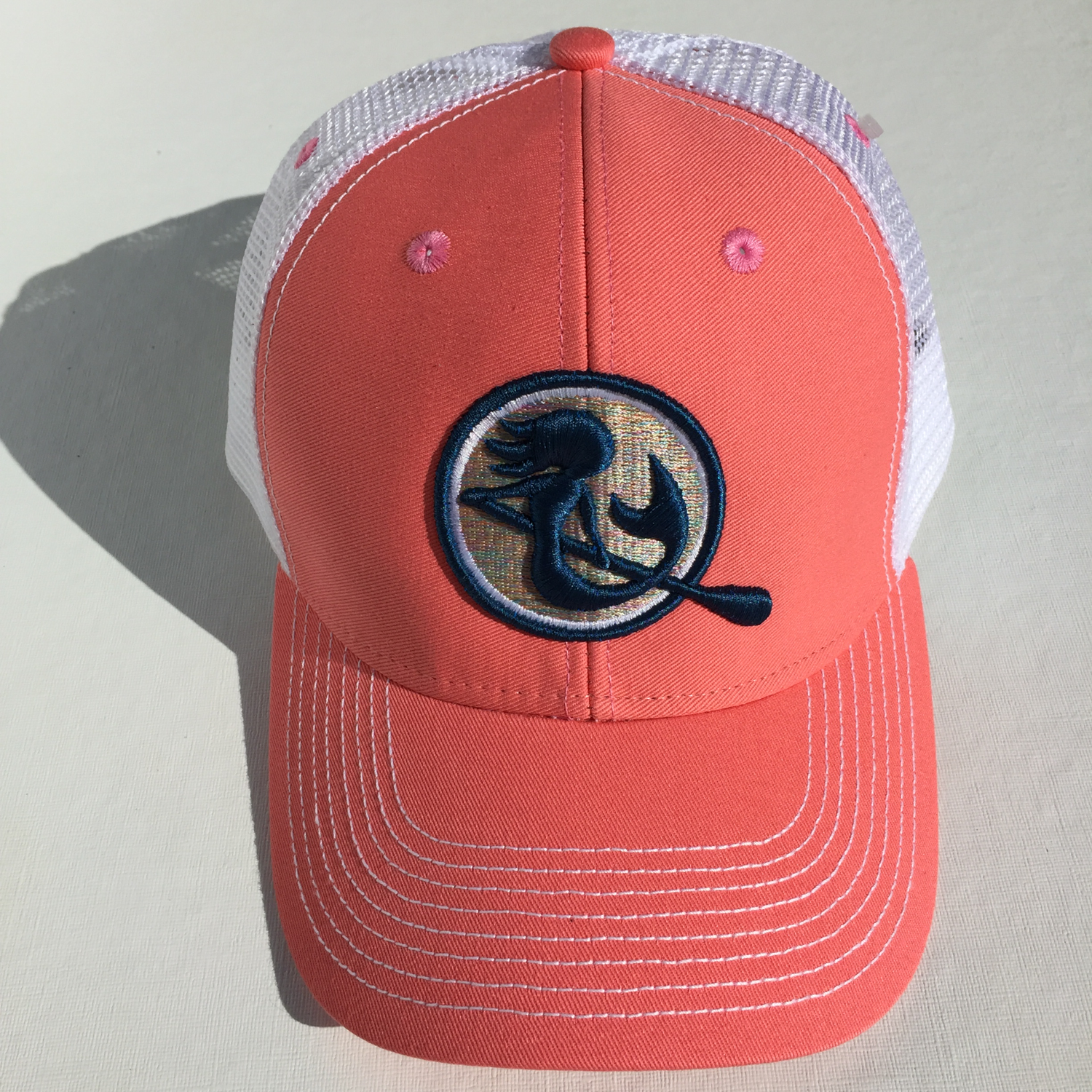 SUP Mermaid™ Coral &amp; White Snapback