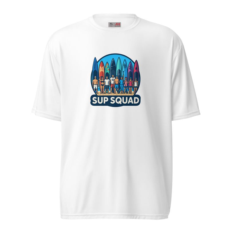 SUP SQUAD Unisex performance crew neck t-shirt