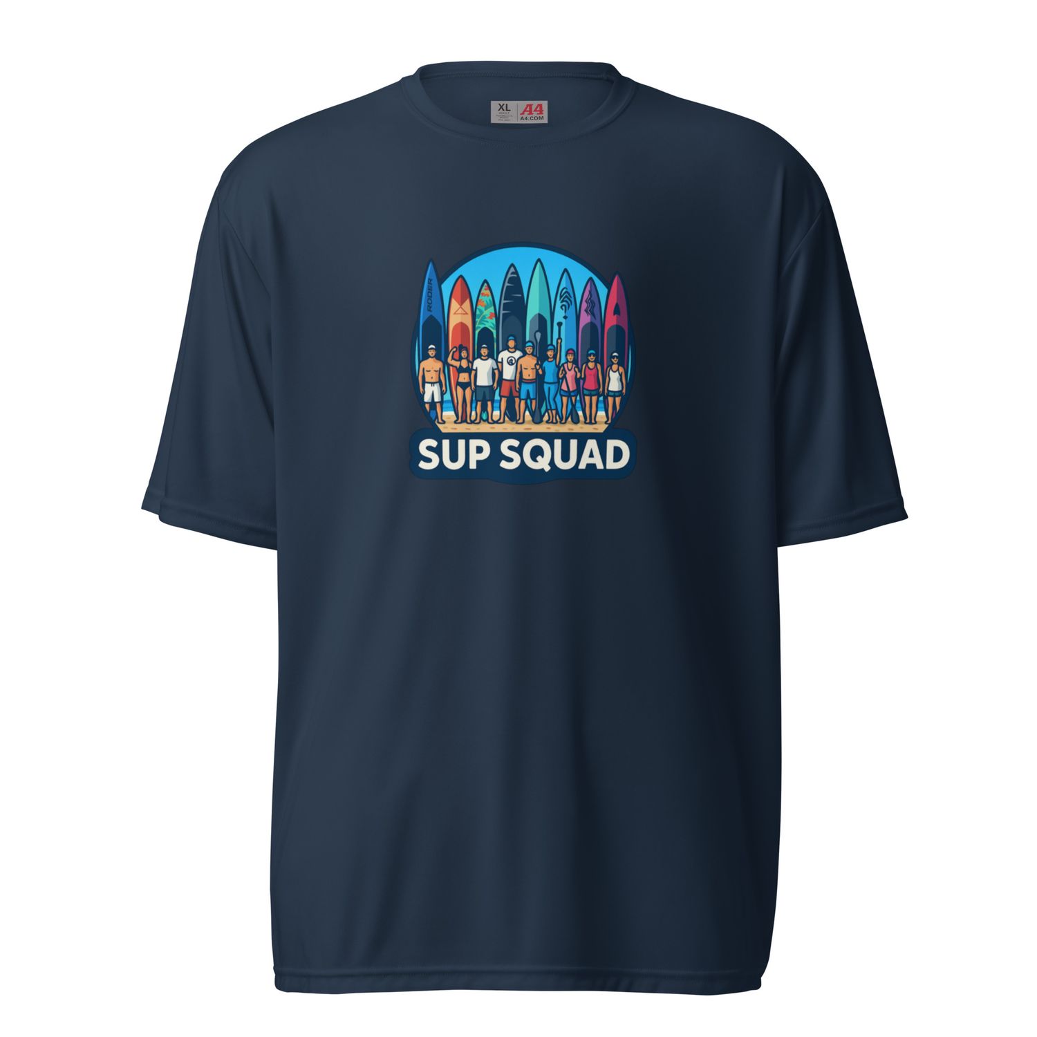 SUP SQUAD Unisex performance crew neck t-shirt