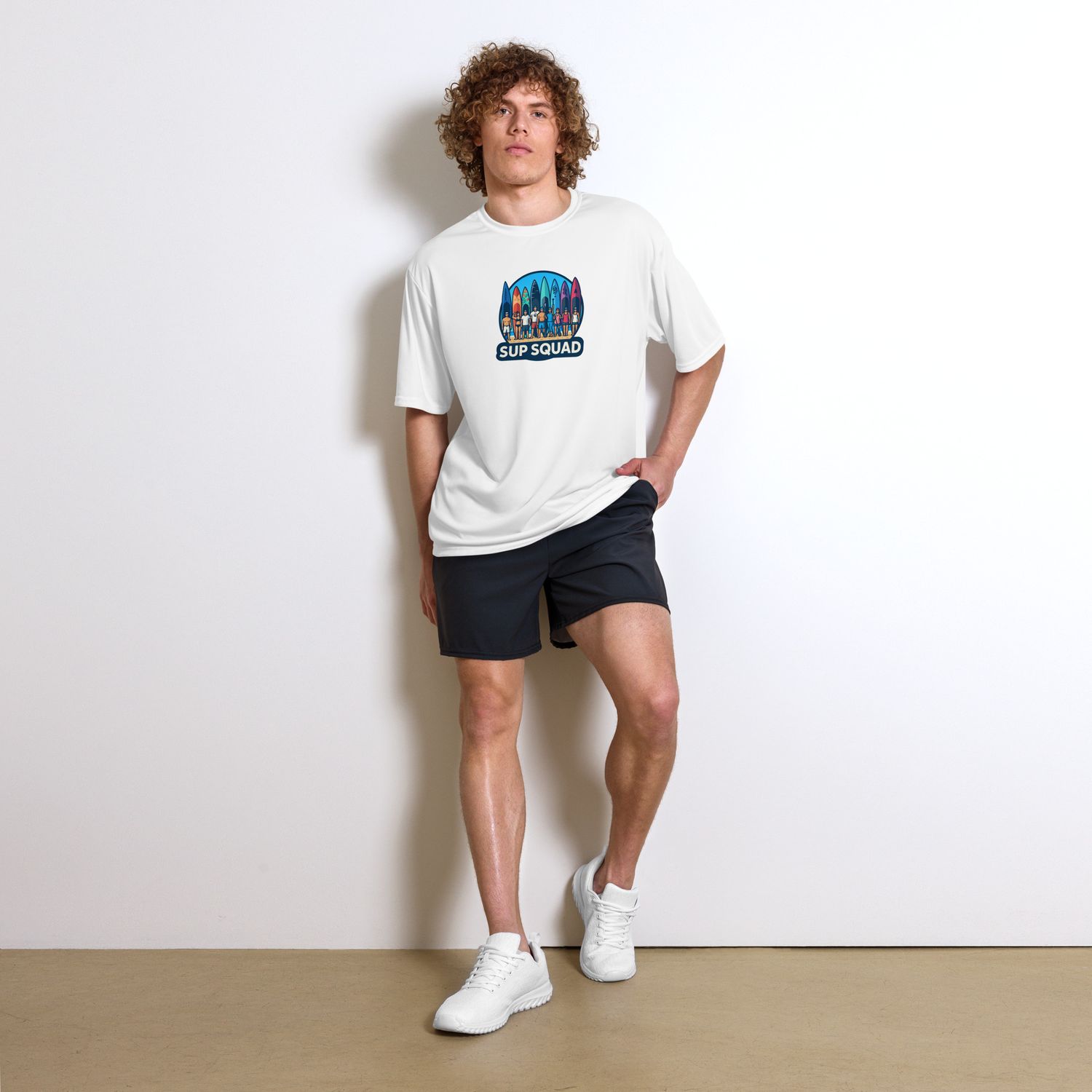 SUP SQUAD Unisex performance crew neck t-shirt