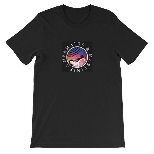 Mermaids &amp; Martinis Unisex short sleeve t-shirt