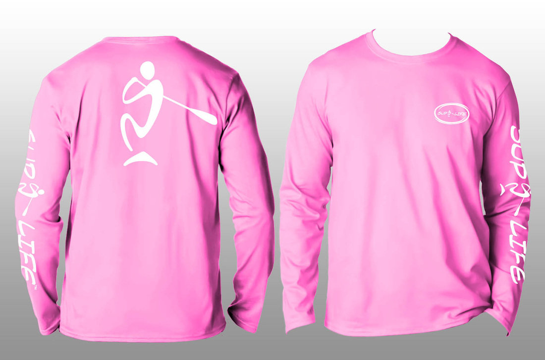 SUP LIFE® SPF40 Pink/White Long Sleeve