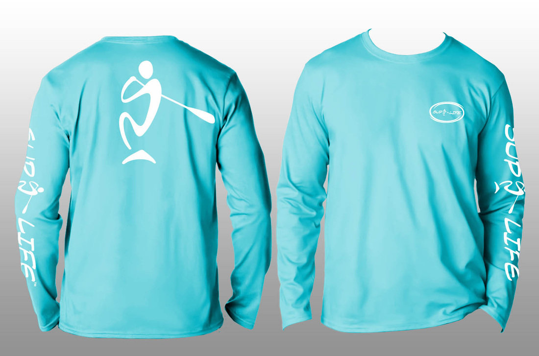 SUP LIFE® SPF40 Teal/White Long Sleeve