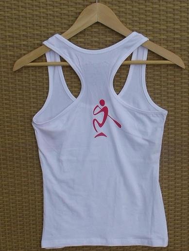 SUP LIFE® White Racer Back Tank Top