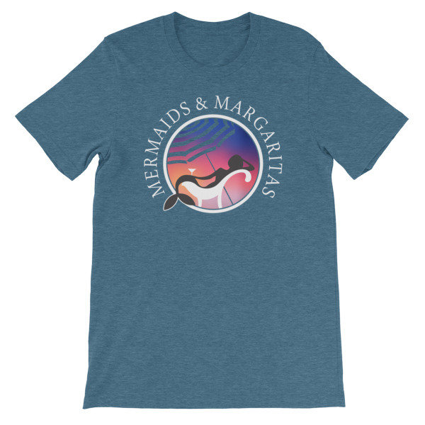 Mermaids &amp; Margaritas Unisex short sleeve t-shirt