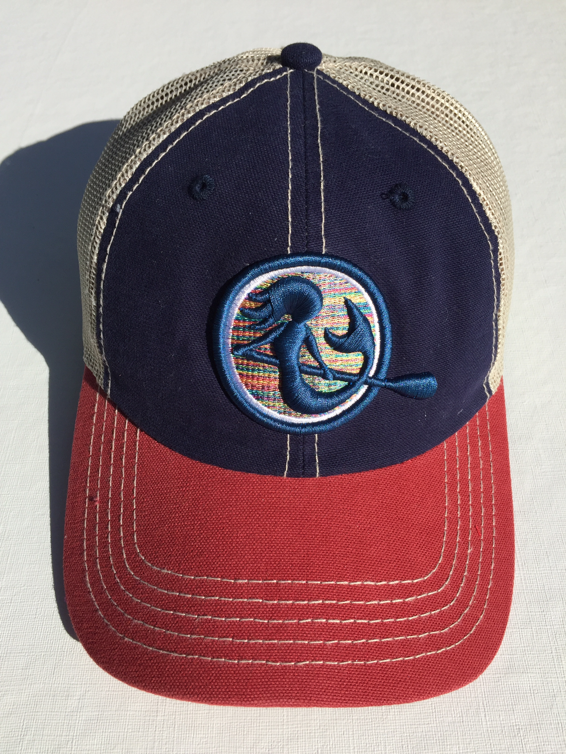 SUP Mermaid™ - Red Navy Tan SnapBack
