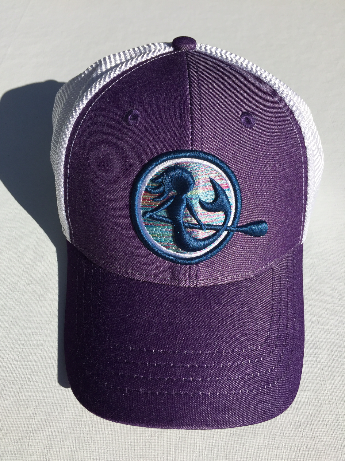 SUP Mermaid™ Purple &amp; White Soft Mesh Snapback