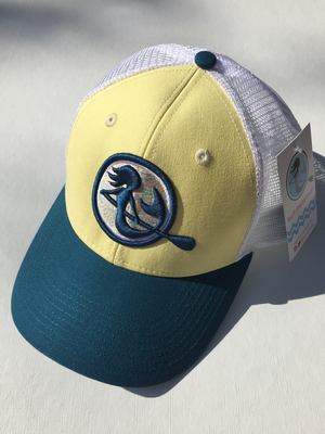 SUP Mermaid™ - Indigo Blue/Yellow/White Snapback