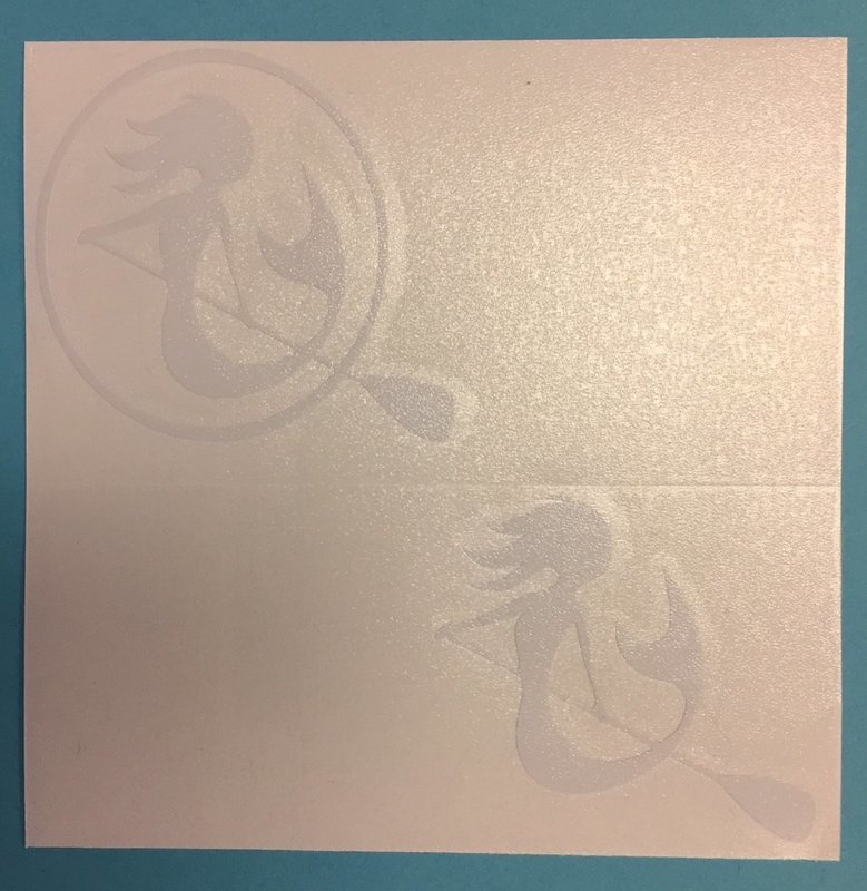 SUP Mermaid™ White Vinyl Decal Twin Pack Mini