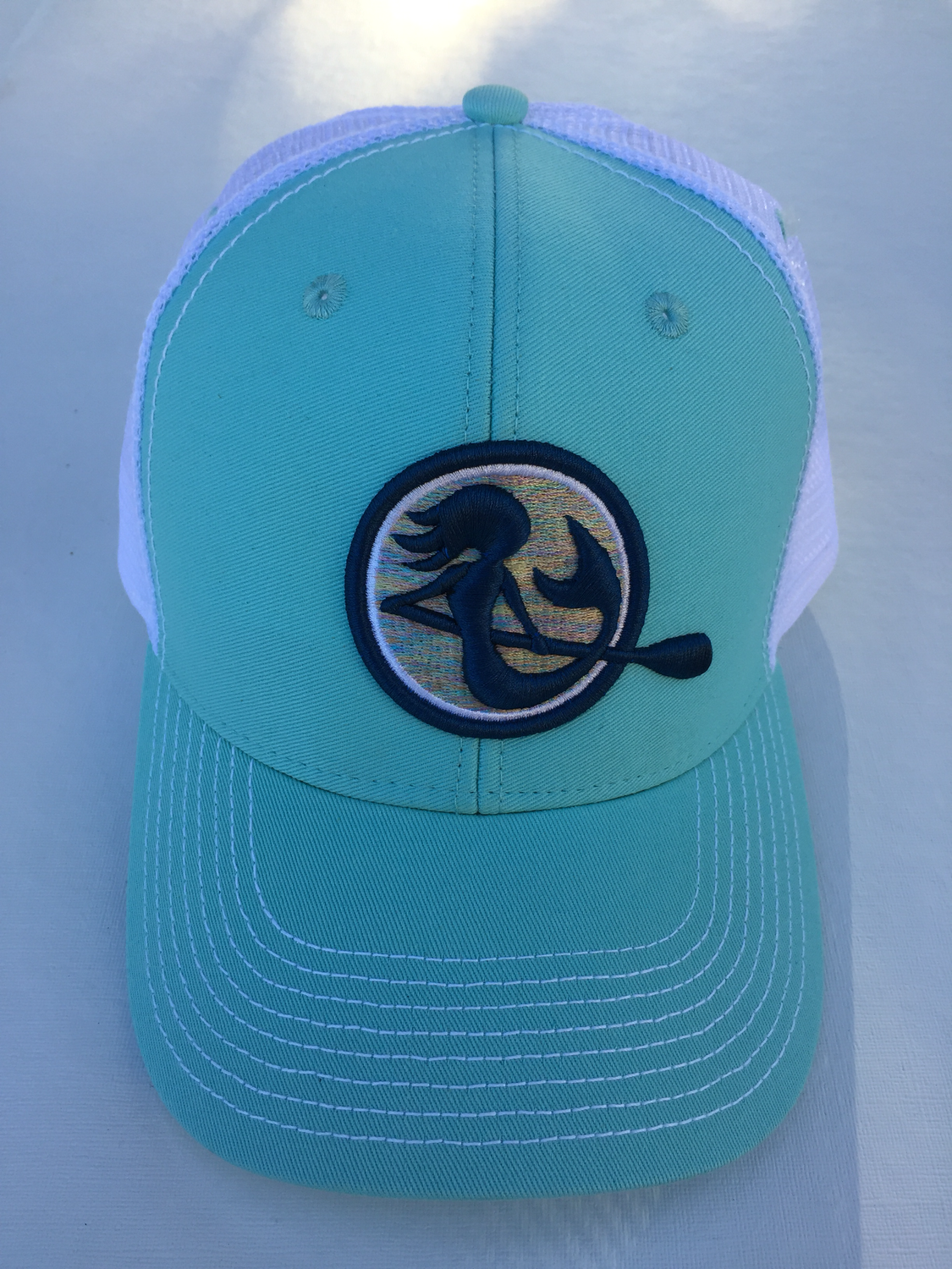 SUP Mermaid™️ Surf &amp; White Snapback