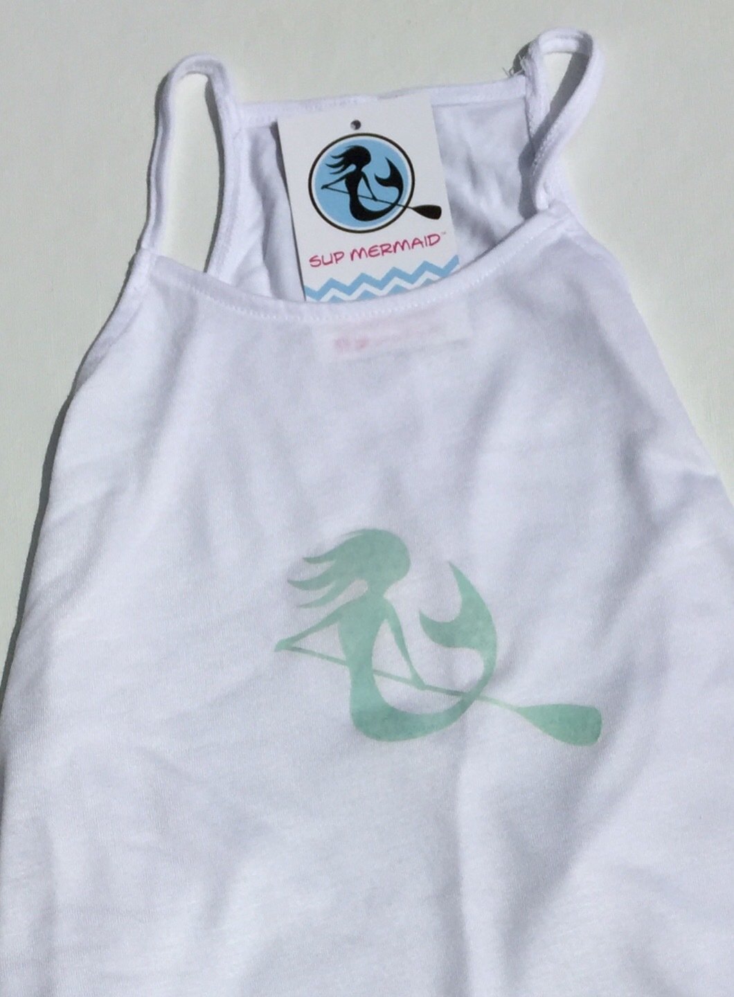 SUP Mermaid™ - Flowy White Tanktop