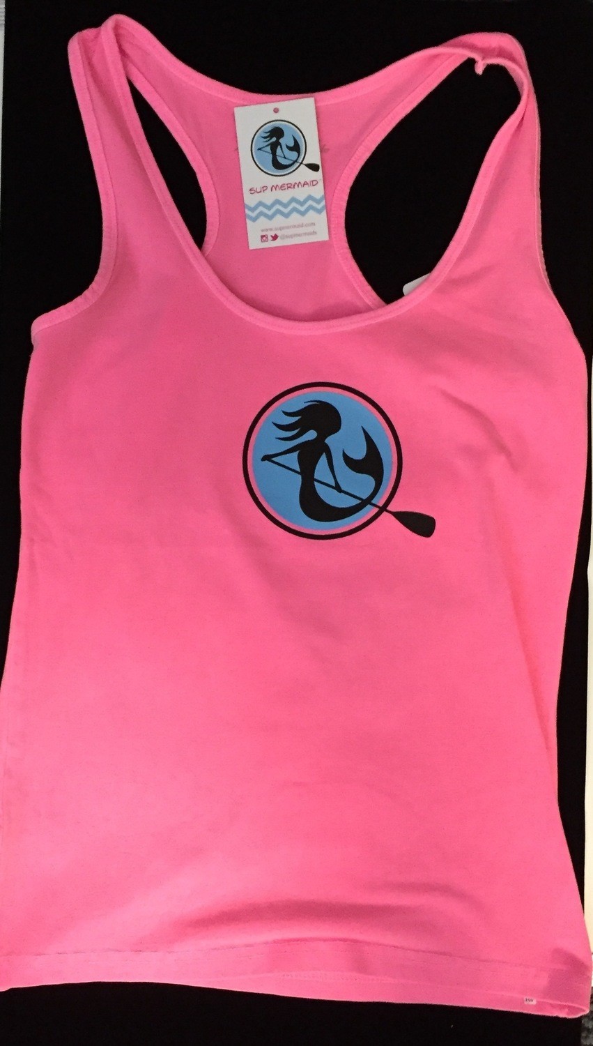 SUP Mermaid™ Neon Pink Racer Back Tank Top