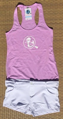 SUP Mermaid™ Lilac &amp; White Logo Tank Top