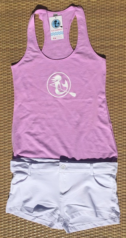 SUP Mermaid™ Lilac &amp; White Logo Tank Top