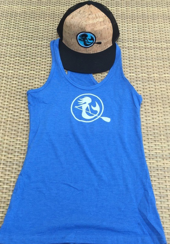 SUP Mermaid™ Royal Blue Racer Back Tank Top